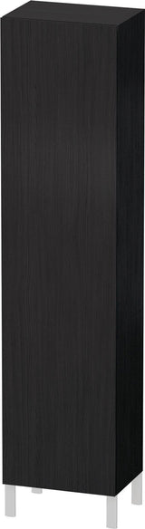 DURAVIT L-Cube Hochschrank 500 mm, 1 Tür links, Eiche Schwarz, wandhängend, Soft-Close
