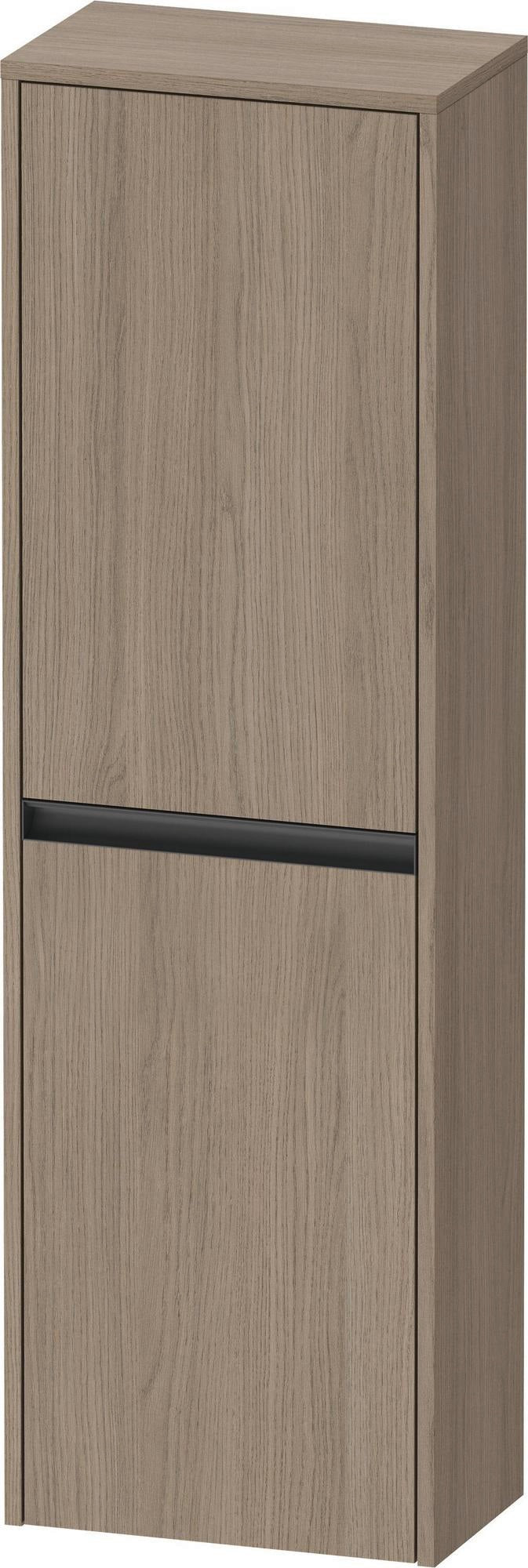 Duravit Ketho.2 Halbhochschrank 1320 mm Eiche Terra Matt, Türanschlag links