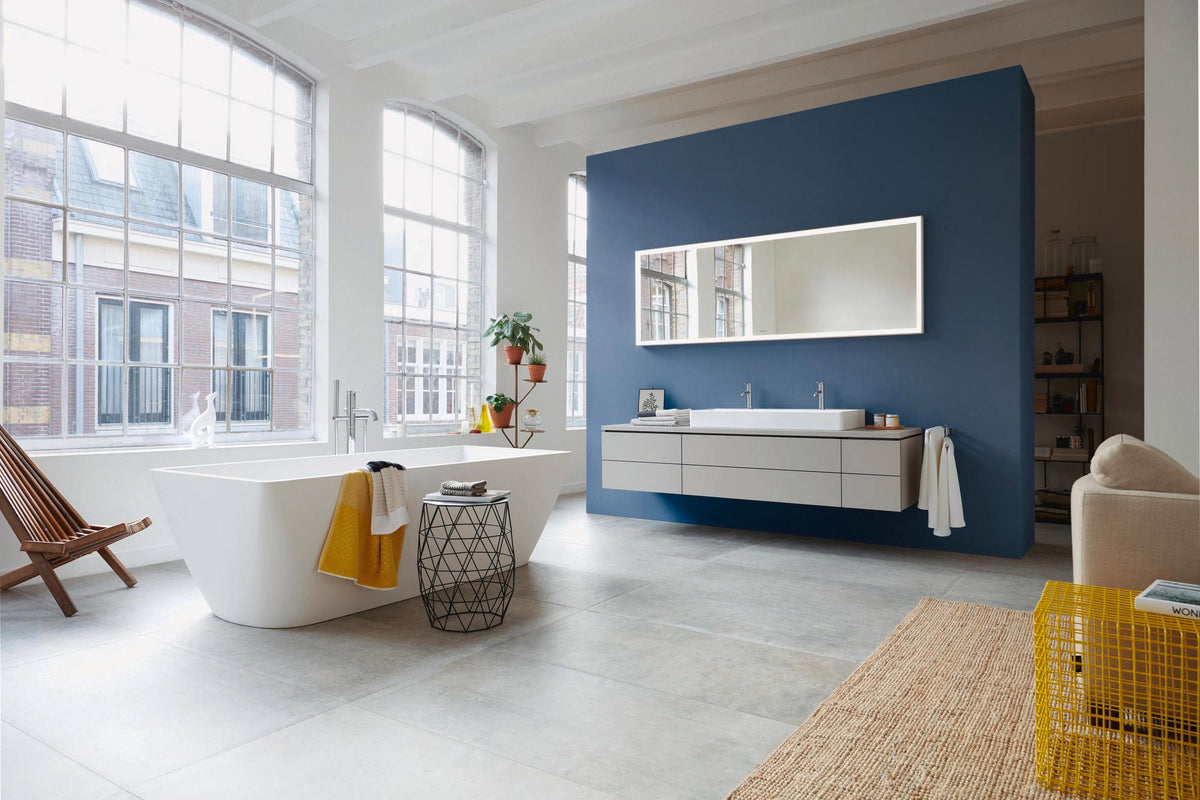 DURAVIT L-Cube Unterschrank 400x320x548mm Weiß Matt mit 2 Schubkästen und Tip-on-Technik