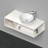 DURAVIT D-Neo Waschtischunterbau wandhängend 800 mm betongrau matt, Becken rechts, 1 offenes Fach