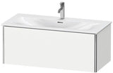 Duravit Waschtischunterbau XSquare 1010 mm weiß matt mit Auszug und Tip-On-Technik