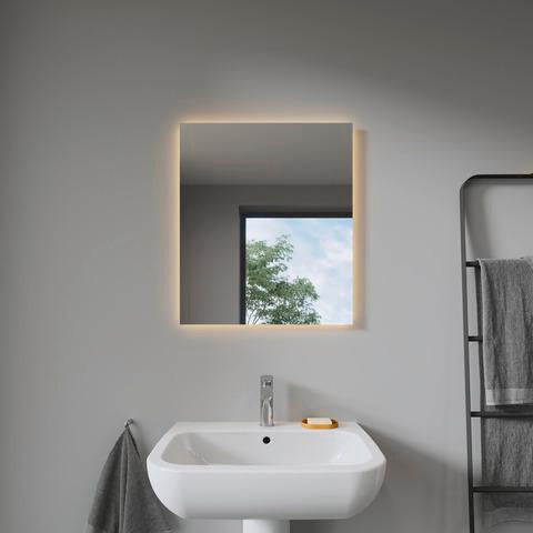 Duravit D-Code Waschtisch 550 mm weiß mit Überlauf und Hahnlochbank – Wandmontage