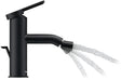 DURAVIT C.1 Einhebel-Bidetmischer Schwarz Matt 121 mm mit Zugstangen-Ablaufgarnitur