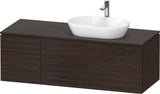 Duravit L-Cube Waschtischunterbau 1420 mm Taupe supermatt mit Tip-on und Soft-Close