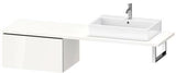 Duravit L-Cube Unterschrank 720 mm taupe supermatt mit Auszug und Dämpfung