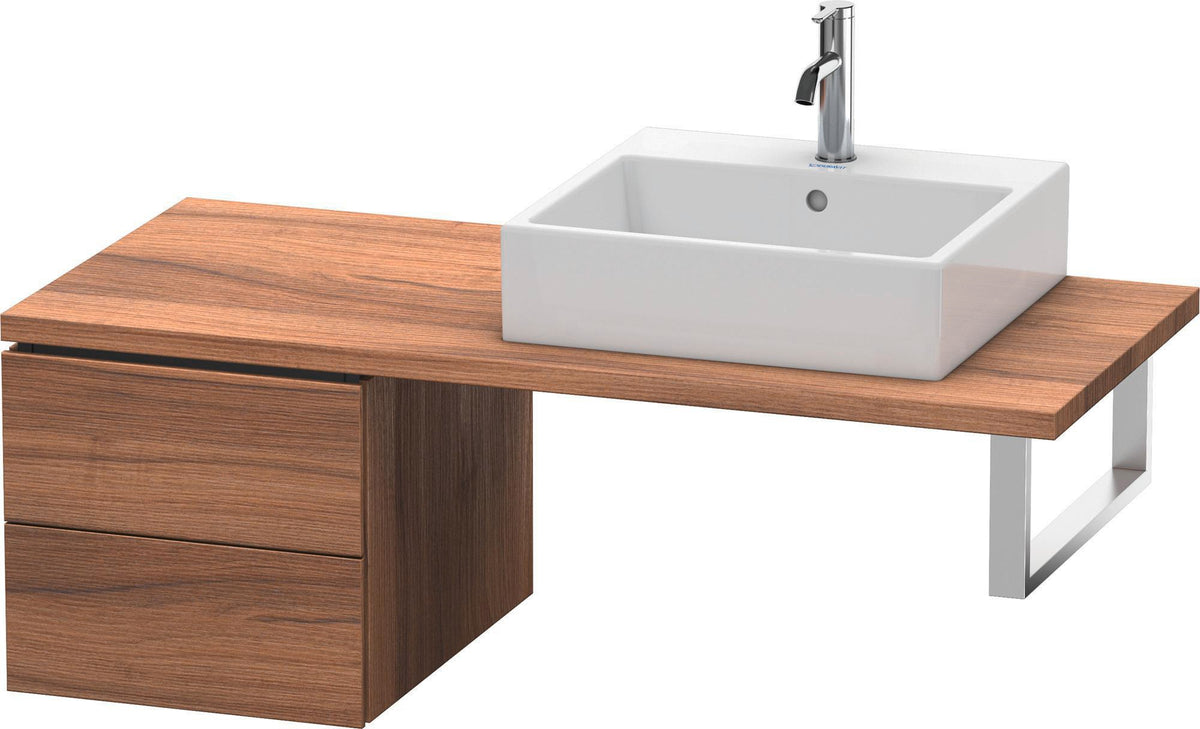 Duravit L-Cube Unterschrank für Konsole 420 mm, 2 Schubkästen, Weiß Matt