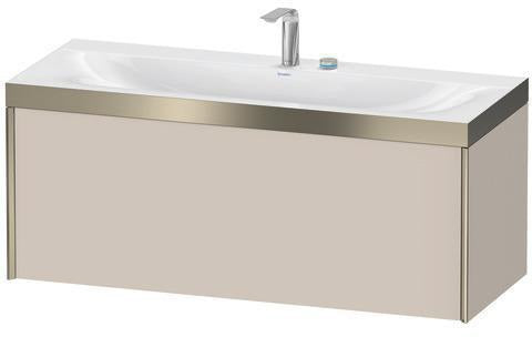 Duravit Möbelwaschtischset XViu 1200x480mm mit Unterbau, 1 Auszug, Ahorn mitte