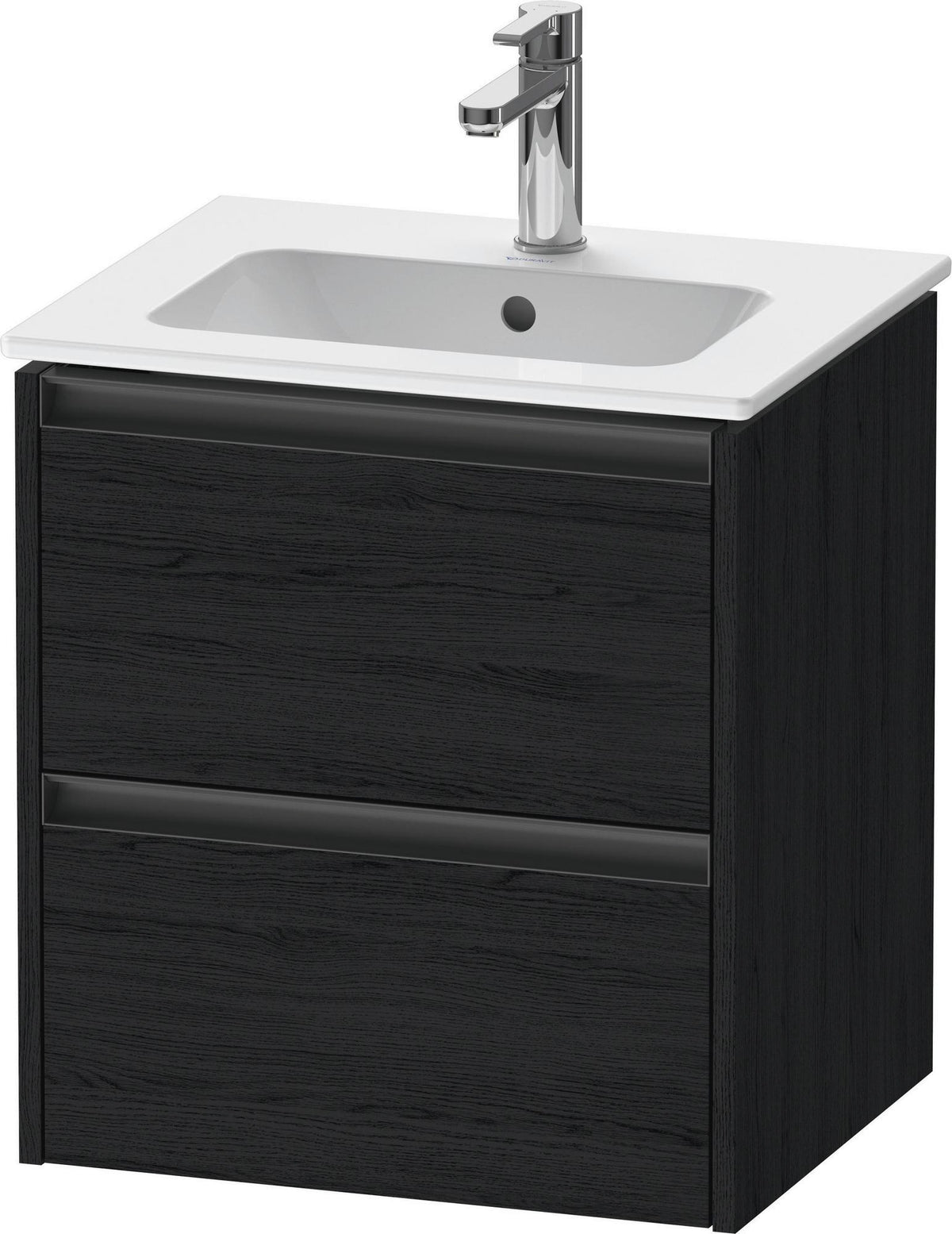 Duravit Ketho.2 Waschtischunterbau wandhängend 510 mm mit 2 Schubkästen, Betongrau Matt