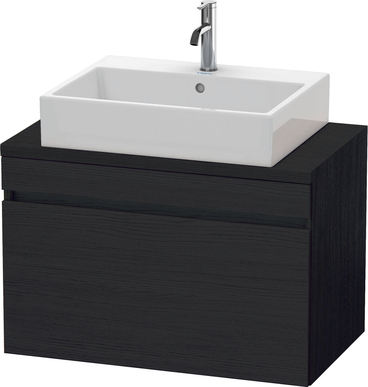 Duravit DuraStyle Waschtischunterbau 800 mm betongrau matt mit 1 Auszug und Soft-Close