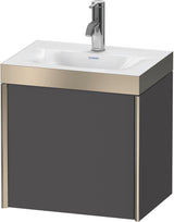 DURAVIT XViu c-bonded Waschtischunterbauset wandhängend 450 mm champagner matt graphit matt