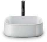 DURAVIT Aufsatzbecken Zencha 420 mm Weiß, geschliffen, ohne Überlauf & Hahnloch – DuraCeram