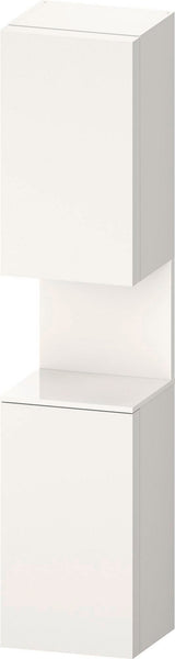 DURAVIT Qatego Hochschrank 400x360x1760mm, 2 Türen, Eiche Schwarz Matt – Wandhängend