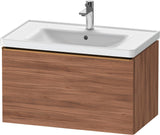 Duravit D-Neo Waschtischunterbau 784 mm Eiche Schwarz Matt mit 1 Auszug und Bronze-Griff