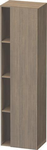 DURAVIT DuraStyle Hochschrank 500 mm, 1 Tür links, Eiche Terra/Weiß Matt, wandhängend