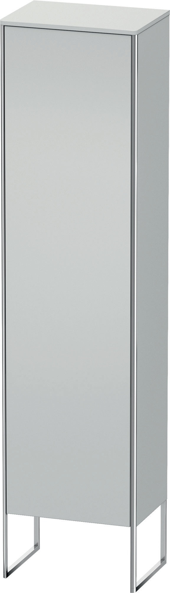 DURAVIT XSquare Hochschrank 500 mm, bodenstehend, weiß seidenmatt, rechts, mit Tip-On und Dämpfung