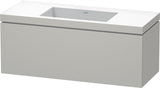 Duravit L-Cube c-bonded Waschtischset 1200 mm mit Vero Air, 1 Auszug, Betongrau Matt