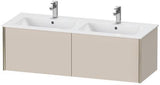 Duravit Waschtischunterbau XVIU 1280 mm Weiß Matt – Wandhängend mit 2 Auszügen und Tip-On-Technik