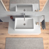 Duravit L-Cube Konsolenwaschtischunterbau 1020 mm betongrau matt mit 2 Schubkästen und Tip-On-Technik
