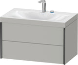 DURAVIT XViu c-bonded Waschtischset wandhängend 800x480x503mm mit 2 Schubkästen, Push-Open und Soft-Close