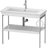 DURAVIT White Tulip Metallkonsole 984 mm von Philippe Starck – Höhenverstellbar, Weiß Seidenmatt