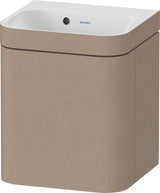 Duravit Happy D.2 c-bonded Waschtischset 400x360x480 mm mit MWT, 1 Tür rechts, Taupe