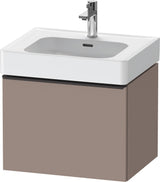 DURAVIT D-Neo Waschtischunterbau 584 mm Eiche Schwarz Matt mit Bronze Griff