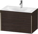 DURAVIT XViu c-bonded Waschtischset 800 mm wandhängend mit 2 Schubkästen und Tip-on-Technik