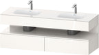 weiß / QA EWT m.Kon-WTU,1600x550x600mm,WPl:2 Ni-Bel,Weiß Hochglanz,Ni:Weiß Hochgl,De