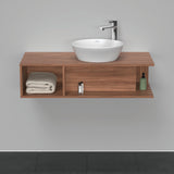 DURAVIT D-Neo Waschtischunterbau wandhängend 800 mm betongrau matt, Becken rechts, 1 offenes Fach