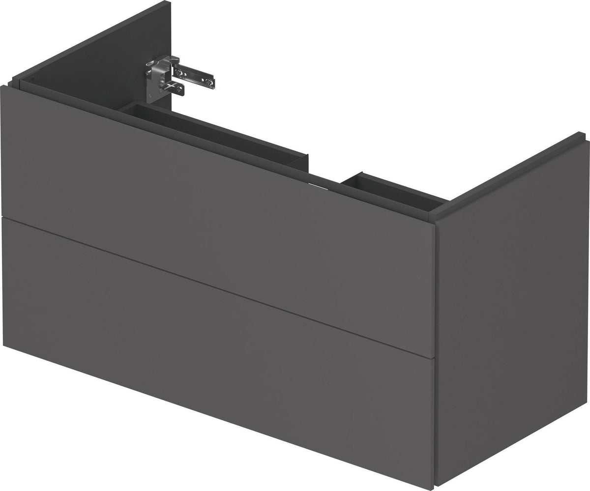 Duravit L-Cube Waschtischunterbau 1020 mm taupe matt – wandhängend, 2 Schubkästen, Tip-On