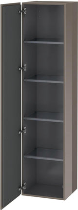 Duravit L-Cube Hochschrank 1760 mm, 1 Tür links, flannel grey hochglanz, wandhängend