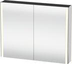 Mitteldichte Faserplatte (MDF) / weiß / XSquare m.Beleuchtung 800x1000x155mm, Weiß Hochgl.
