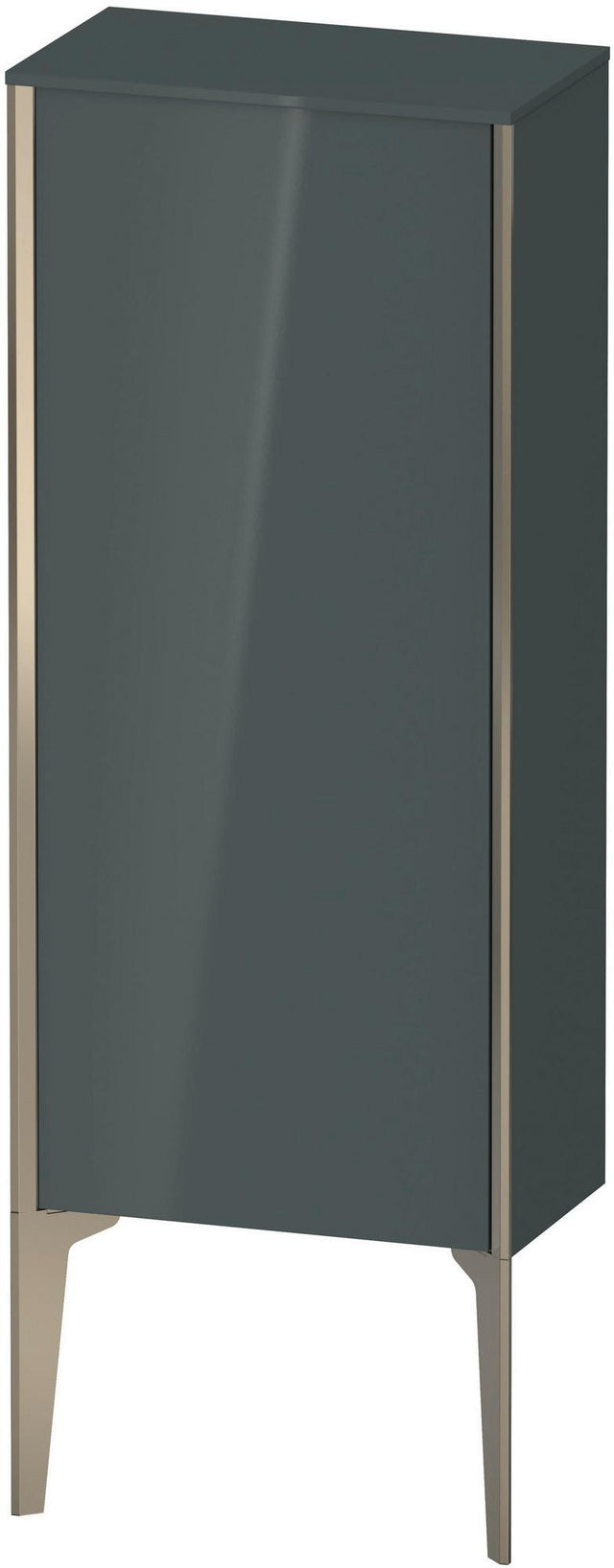 Duravit XViu Halbhochschrank 400 mm dolomiti grey hochglanz mit Tip-on Technik