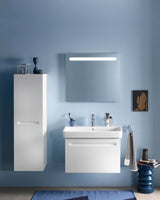 Duravit No.1 Waschtischunterbau wandhängend 740 mm Weiß Matt mit 1 Auszug und Soft-Close