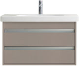 Duravit D-Code Möbelwaschtisch 850 mm mit Überlauf und Hahnlochbank – Weiß