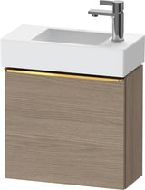 Duravit D-Neo Waschtischunterbau 484 mm Eiche Terra Matt, 1 Tür rechts, wandhängend