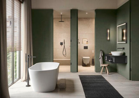 DURAVIT Stabbrause MinusFlow Rund Rain Schwarz Matt – Handbrause mit Antikalksystem, Messing
