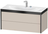 Duravit XViu Möbelwaschtischset 1000x480mm mit Viu Waschtisch und 2 Schubkästen