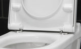 DURAVIT Wand-WC-Set Starck 3 Tiefspüler weiß mit WC-Sitz Absenkautomatik