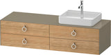 DURAVIT White Tulip Konsolenwaschtischunterbau 1600 mm mit 4 Schubkästen & LED-Innenbeleuchtung