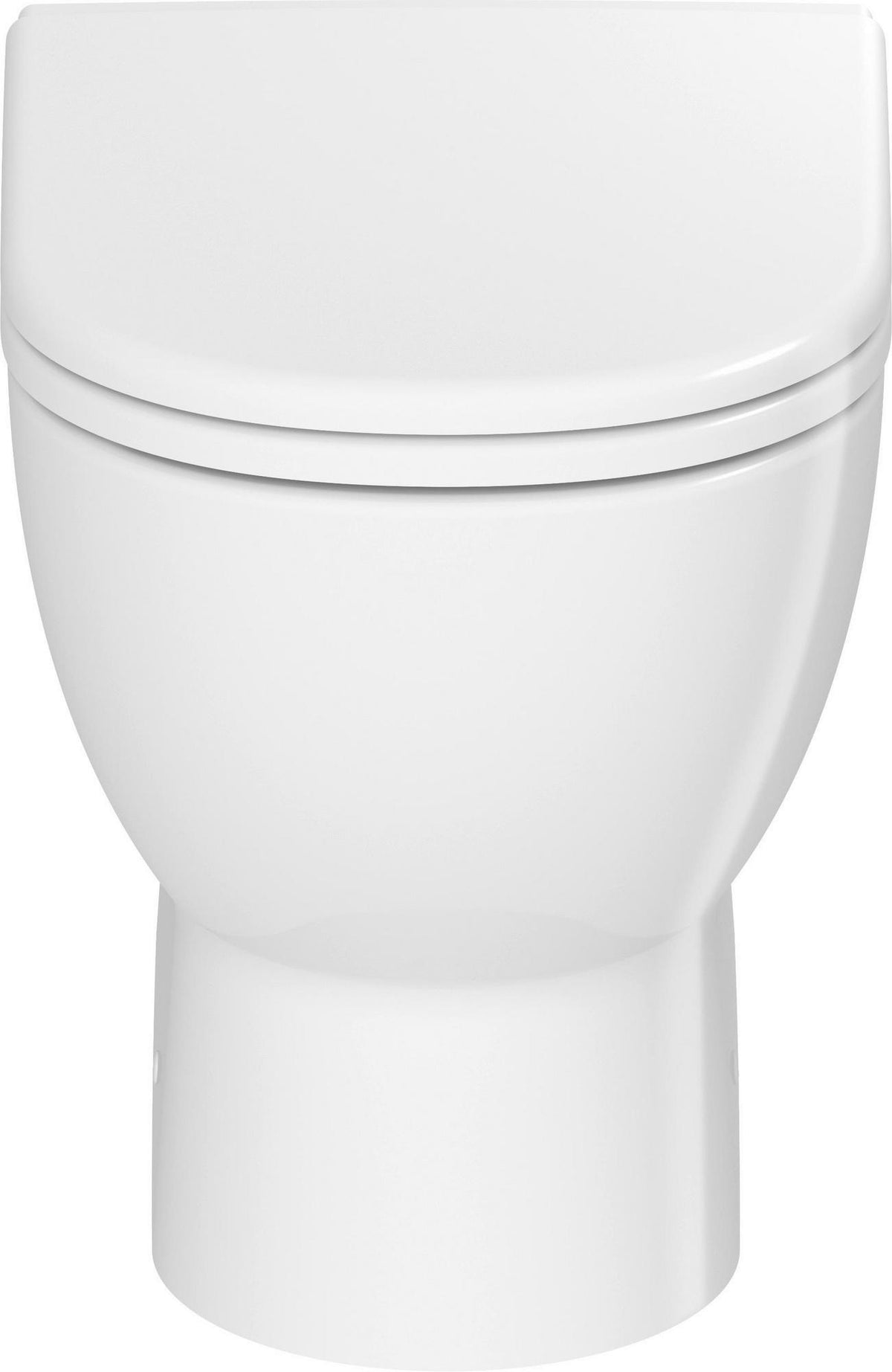 DURAVIT D-Code Stand-WC 570 mm weiß spülrandlos, Abgang waagerecht