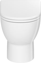 DURAVIT D-Code Stand-WC 570 mm weiß spülrandlos, Abgang waagerecht