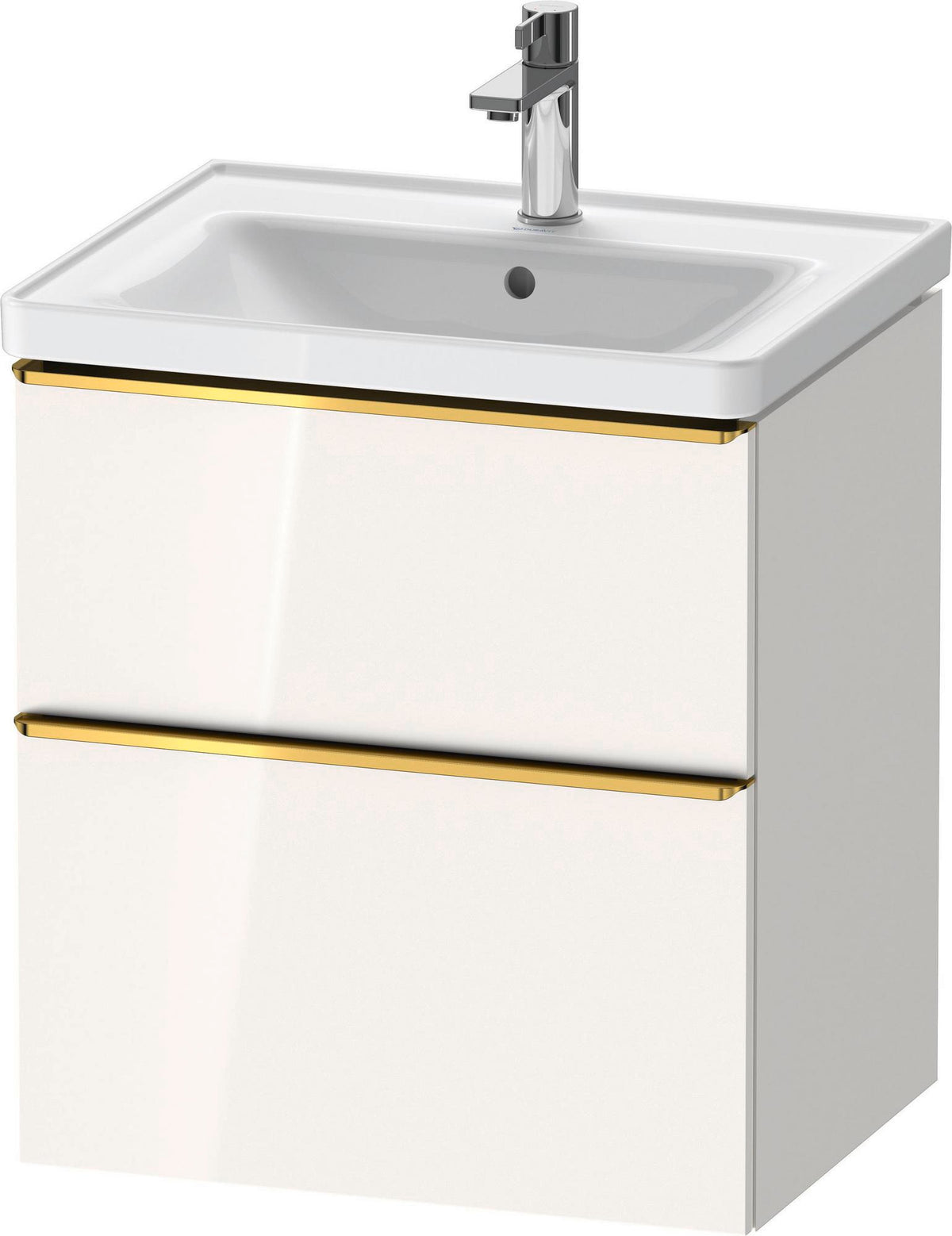 Duravit D-Neo Waschtischunterbau 584 mm betongrau matt mit Auszug und Schubkasten