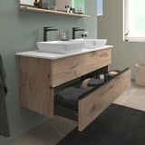DURAVIT Sivida Aufsatzwaschtisch 400 mm DuroCast Plus ohne Überlauf in Dunkelgrau matt/Weiß