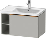 DURAVIT D-Neo Waschtischunterbau 784 mm wandhängend mit 1 Auszug und 2 offenen Fächern in Betongrau Matt