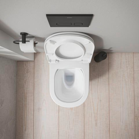DURAVIT D-Code Stand-WC 570 mm weiß spülrandlos, Abgang waagerecht