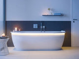 DURAVIT Darling New Badewanne 1900x900 mm Vorwand, weiß Acryl mit Gestell & 2 Rückenschrägen