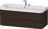Duravit Happy D.2 Waschtischset 1175 mm wandhängend mit Tip-on Technik und Soft-Close