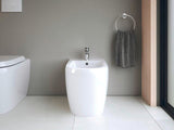 DURAVIT Wave Einhebel-Bidetmischer Chrom mit Keramikmischsystem und 128 mm Auslauf