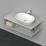 Duravit D-Neo Waschtischunterbau 800 mm Betongrau Matt – Wandhängend, 1 offenes Fach links